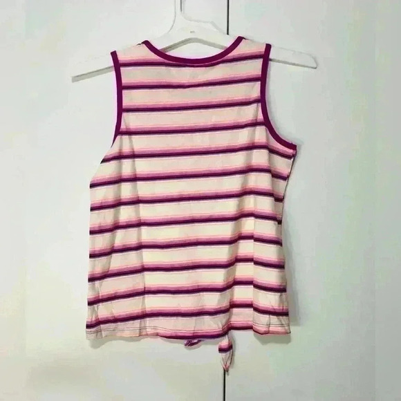 Justice Girls Bundle Blue Strong and Striped Tank Top Black Legging size L 12-14 - Picture 9 of 14